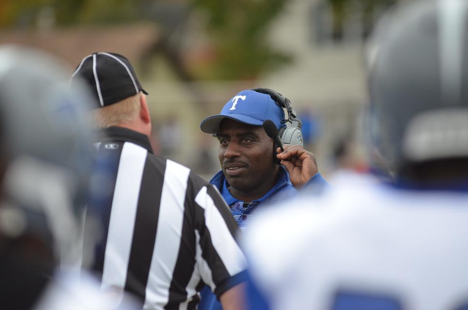 Teaneck coach Harold Clark during a 2015 game.