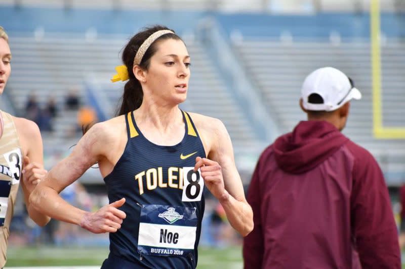 Janelle Noe has defied unfathomable odds to reach the 1500m finals at the NCAA Championships. (@ToledoXCTF/Twitter)