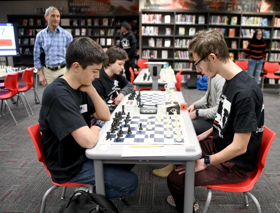 Students and teachers participate in the 2023 Canton City School District McKinley High School Chess Tournament Fair at the high school.