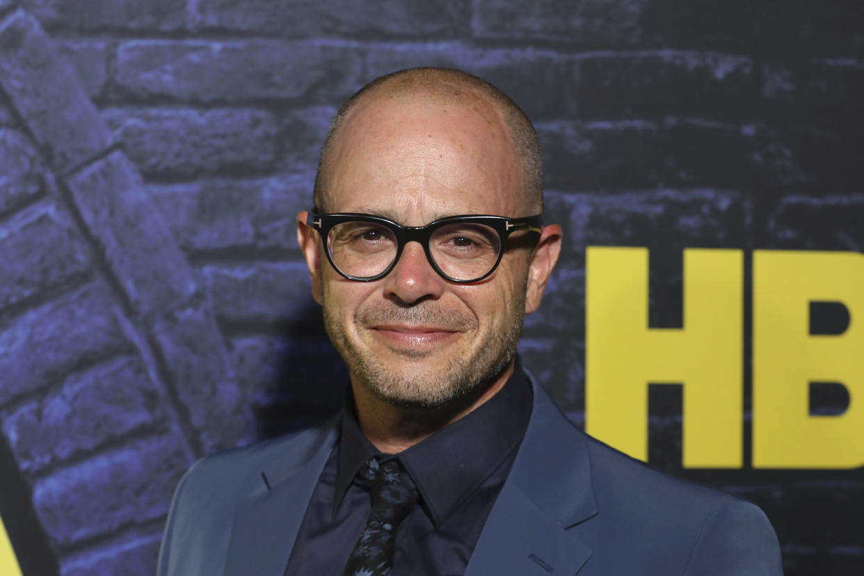 Damon Lindelof attends the "Watchmen," premiere at the Cinerama Dome, Monday, Oct. 14, 2019, in Los Angeles. (Photo by Mark Von Holden/Invision/AP)