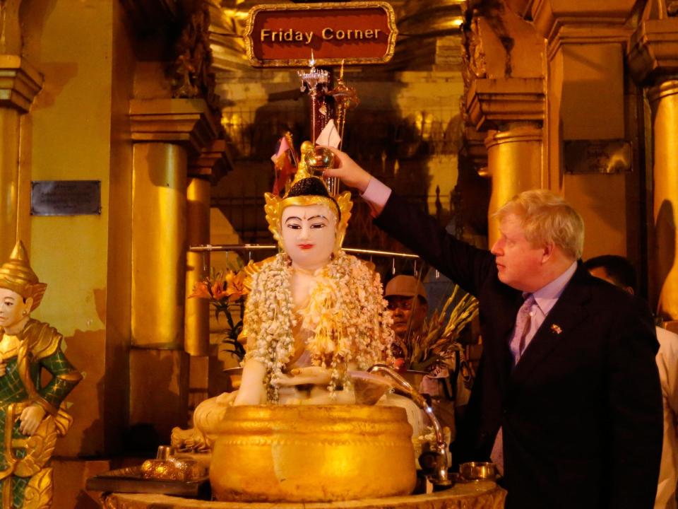 'Stunning' gaffe: Appalled ambassador stops Boris Johnson reciting colonial poem in Burma's holiest site