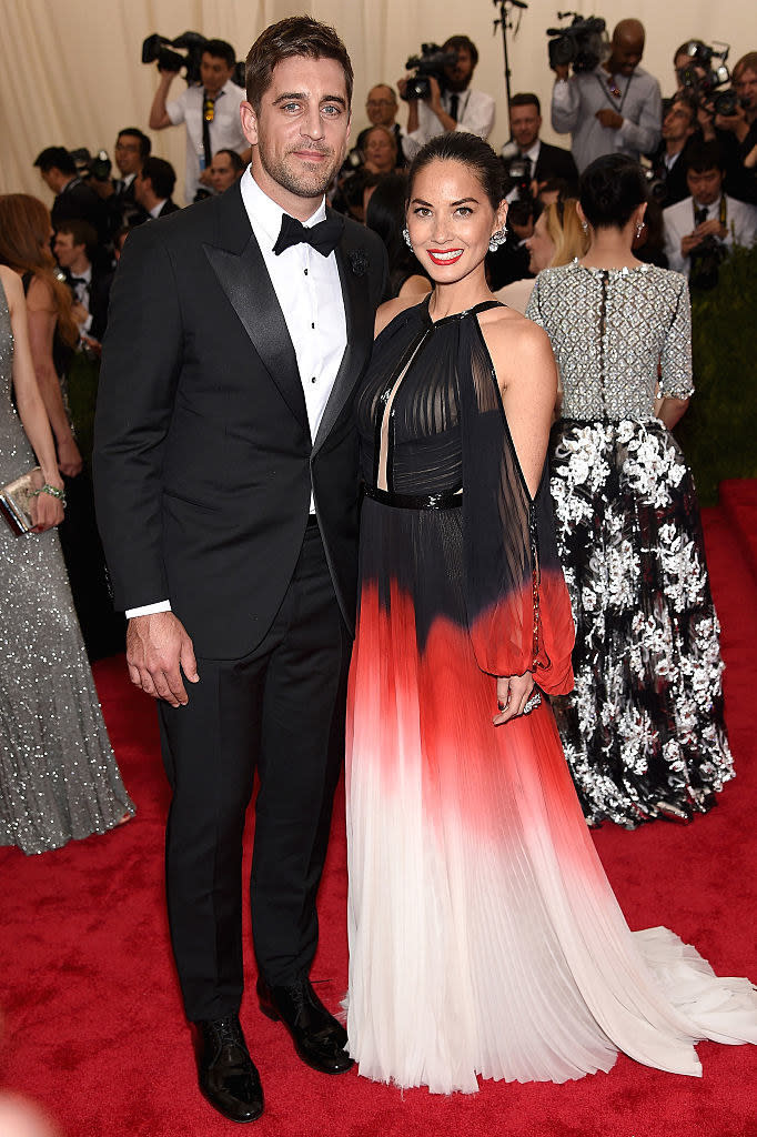 Aaron Rodgers and Olivia Munn