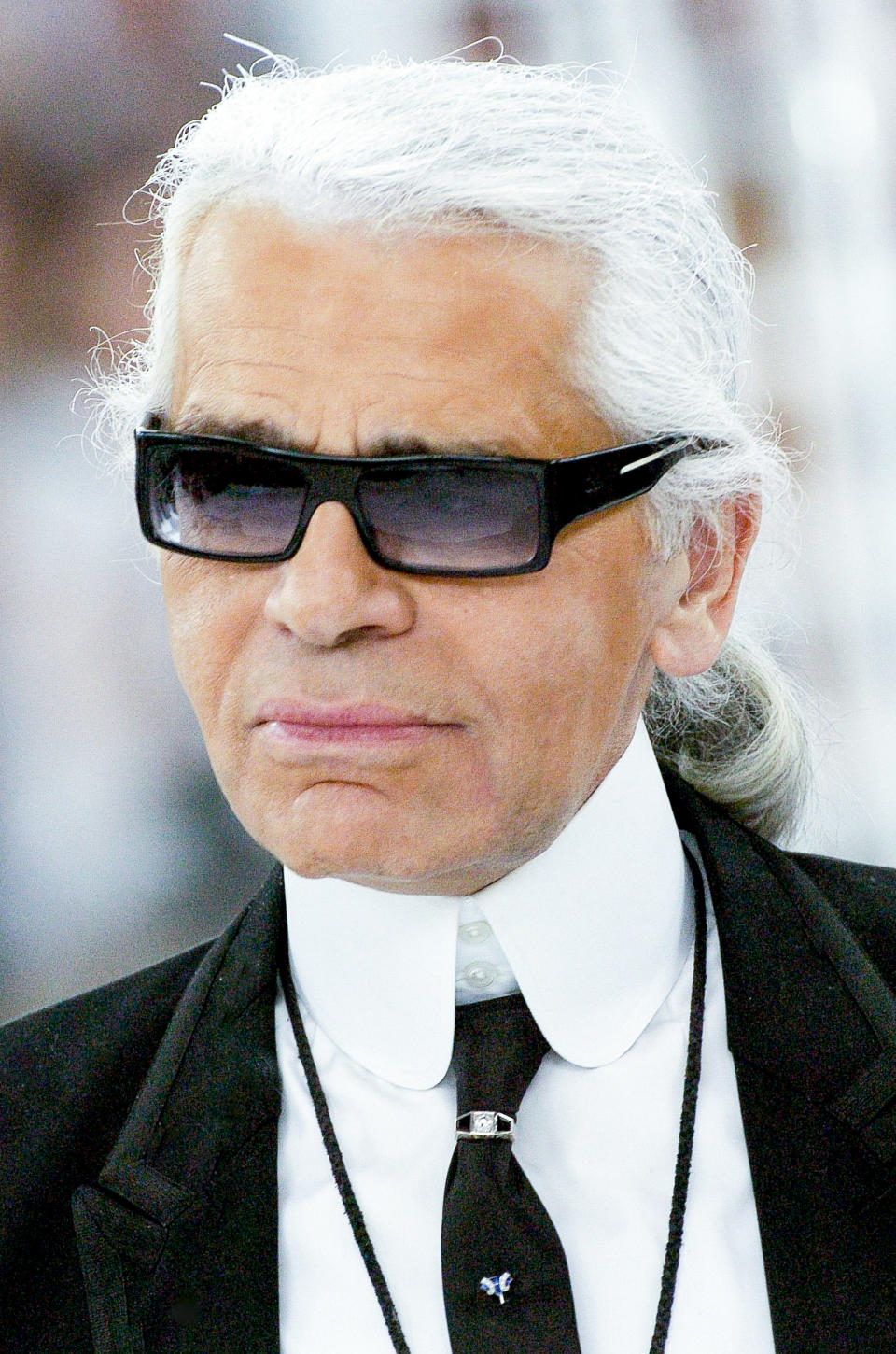 Closeup of Karl Lagerfeld