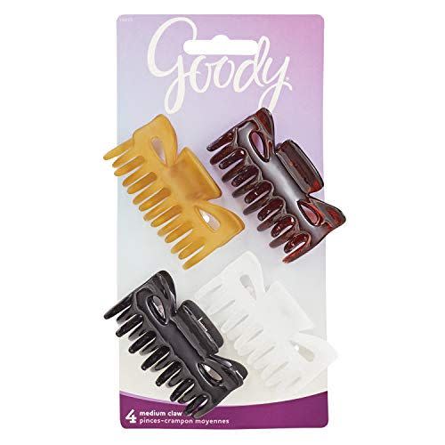 2) Goody Hair Classics Women's Medium Claw Hair Clip