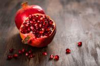 <p>Packed with antioxidant compounds, pomegranates have long been linked to both heart and brain health. One study found pomegranate polyphenols help your arteries expand and contract to manage blood flow and prevent hardening. A separate study found the same antioxidants help ward off the type of inflammation that leads to Alzheimer’s disease. To get the most benefit, eat the fruit’s seeds and some of the pith. </p><p><strong>Try it: </strong><a href="https://www.prevention.com/food-nutrition/recipes/a20520238/pomegranate-salad/" rel="nofollow noopener" target="_blank" data-ylk="slk:Pomegranate Salad;elm:context_link;itc:0;sec:content-canvas" class="link ">Pomegranate Salad</a></p>