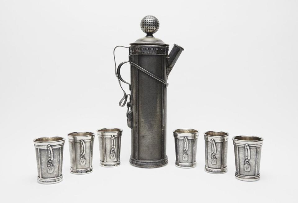 Sotheby's Prohibition Bar Ware Auction | Golf Themed Cocktail Set