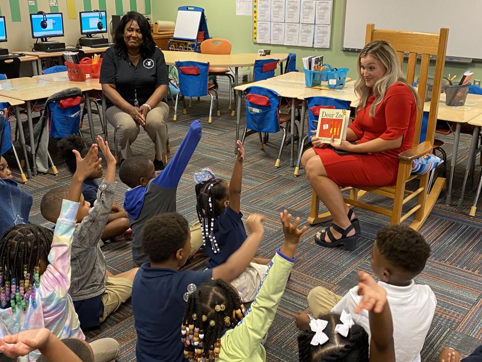 Action News Jax’s Chandler Morgan got to read to the first grade class at the YMCA Tiger Academy on Tuesday morning!