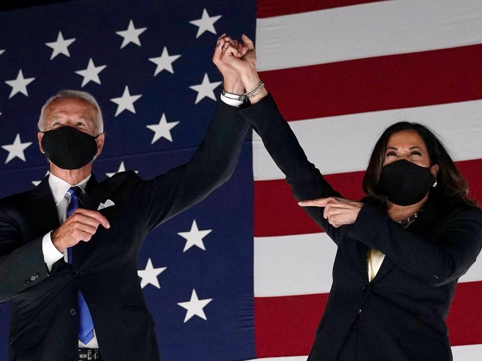 Joe Biden Kamala Harris masks DNC