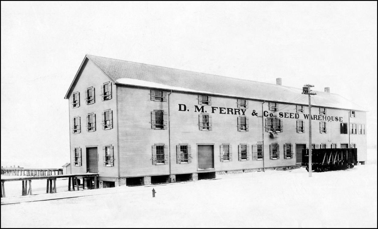 Ferry Seed Co. building on Ferry Avenue, almost demolished a century ago.