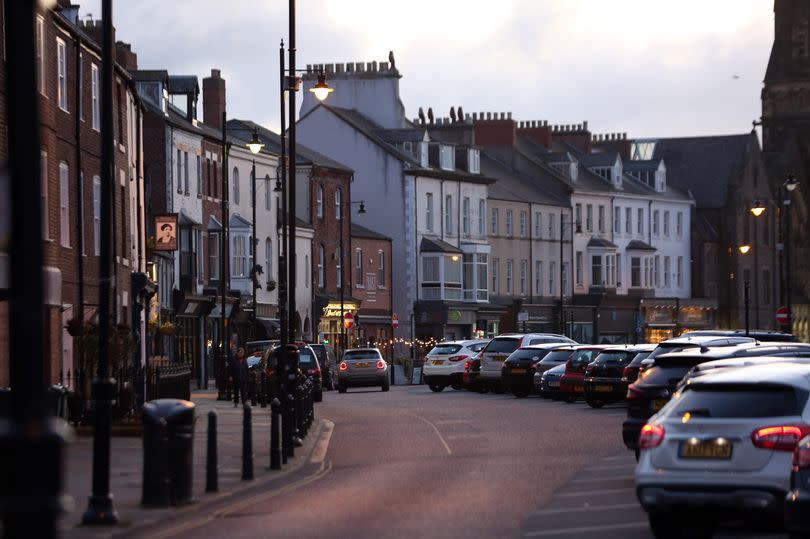 A photo of Front Street, Tynemouth, taken in March 2020