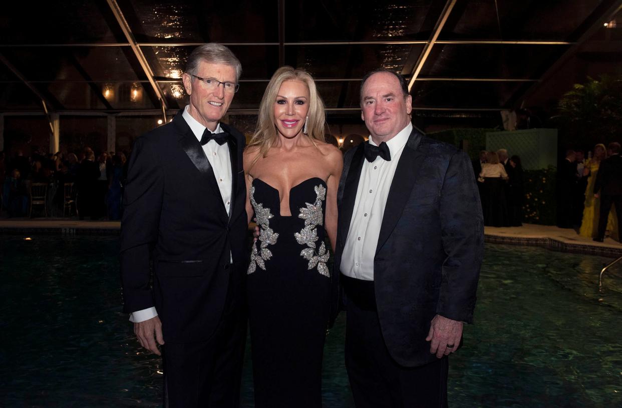 Tim Moran with Amy and John Phelan at the 18th Annual Palm Beach Police and Fire Rescue Ball at the Mar-a-Lago Club in January. Next year's ball is set for Jan. 18 at Mar-a-Lago.