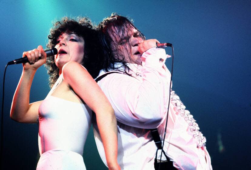 UNITED STATES - JANUARY 01: Photo of MEAT LOAF and Karla DeVITO; Meat Loaf and Karla Devito performing on stage (Photo by Richard E. Aaron/Redferns)