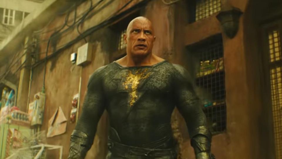 Dwayne Johnson standing