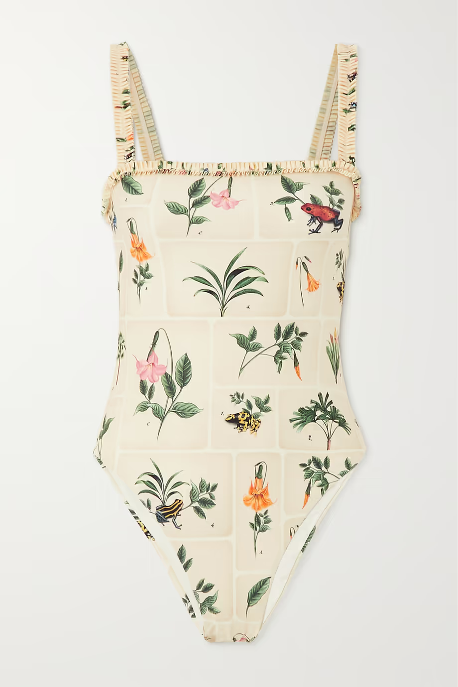 Agua By Agua Bendita Limòn Printed Recycled Swimsuit