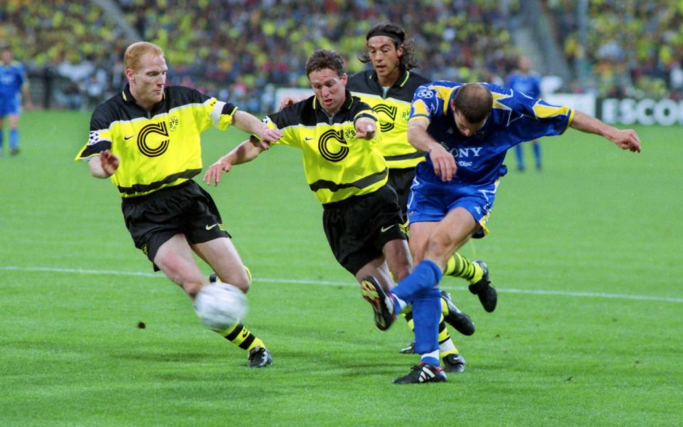 Midfielder Lambert was tasked with keeping an eye on Juventus' Zinedine Zidane during the 1997 final.