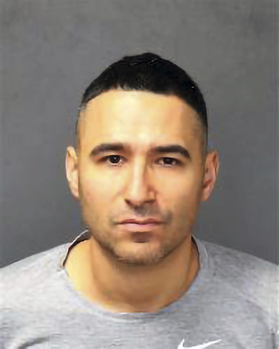 FILE - This undated photo provided by the Bernalillo County Sheriff's Office shows Solomon Pena. Pena a 39-year-old felon who overwhelmingly lost his bid for the New Mexico statehouse as a Republican paid for four men to shoot at Democratic lawmakers' homes in recent months, including one where a 10-year-old girl was sleeping, police said. Two years since the attack on the U.S. Capitol, a series of drive-by shootings targeting Democrats in New Mexico is a violent reminder that the false claims about a stolen election persist in posing a danger to public officials and the country’s democratic institutions. No one was hurt in the Albuquerque attacks. (Bernalillo County Sheriff's Office via AP, File)