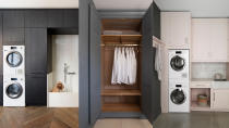 <p> Modern utility room ideas will give this space 21st century style as well delivering when it comes to functionality.&#xA0;These hardworking, practical spaces for household chores like laundry also provide storage for house cleaning essentials including vacuums mops, and buckets, cleaning products, and large items used infrequently in the kitchen, but there&#x2019;s no reason why they can&#x2019;t look great, too. </p> <p> Utility rooms often have to serve additional functions as well, from providing space for a pantry and extra food prep through to floristry. And if there&apos;s no space for a separate mud room, the utility serves as an area to store boots and coats. They&#x2019;re increasingly used for pet care, too, with dog showers and built-in dog beds proving increasingly popular. </p> <p> Whether you&apos;re embarking on a new utility room design, looking to update an existing space with some clever&#xA0;utility room storage, or just want to make the decor more up-to-date, these modern utility room ideas are packed with inspiration. </p> <p> Designing modern utility rooms can be tricky as they may need to encompass a range of functions, but the key is to plan carefully and examine what you will do in the space and what you need to store.&#xA0; </p> <p> &apos;The role of the utility room has changed over the last 30 years,&#x2019; says Dave Young, founder of&#xA0;HUSK&#xA0;Kitchens.&#xA0;&#x2018;Originally just a place for laundry, it is now a place to store the recycling, wash the dog after a muddy walk and keep kids&#x2019; sports clothes and kits. So, as an important multifunctional space, it needs to be 100 per cent practical as well as stylish and well designed. </p> <p> &apos;The key to a good utility room is to plan the space well. You need plenty of room to easily unfold the ironing board and store dirty laundry.&#xA0;Lots of cupboard storage is essential to hide the washing machine and dryer, but also build in handy, easily cleanable storage for the recycling too so it isn&#x2019;t cluttering up the kitchen.&apos;&#xA0;&#xA0; </p> <p> &#xA0;<em>By Pippa Blenkinsop&#xA0;</em> </p>