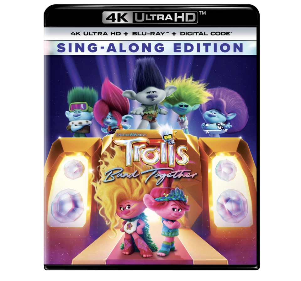 DVD cover of Trolls Band Together