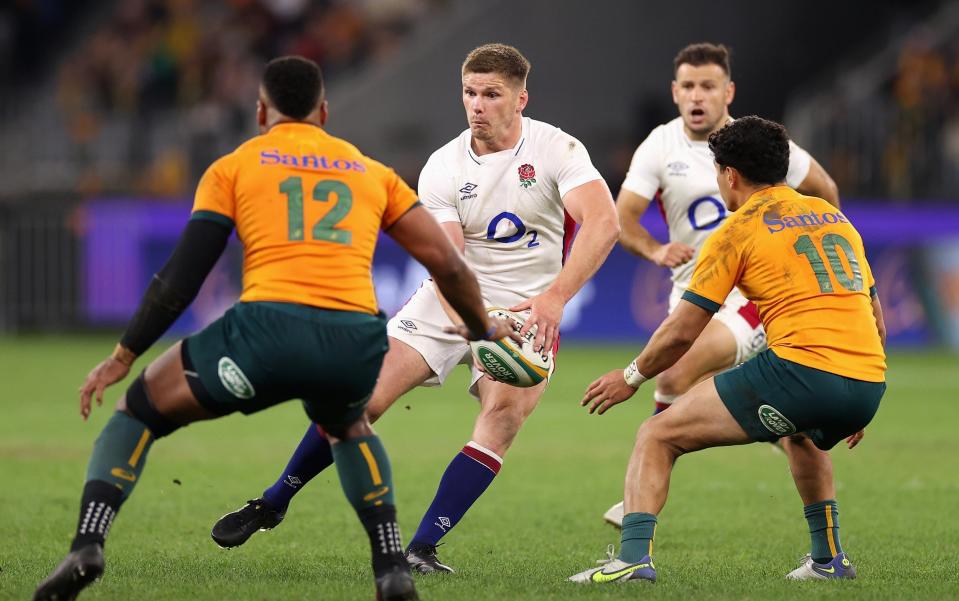 Owen Farrell had a challenging night in Perth - GETTY IMAGES
