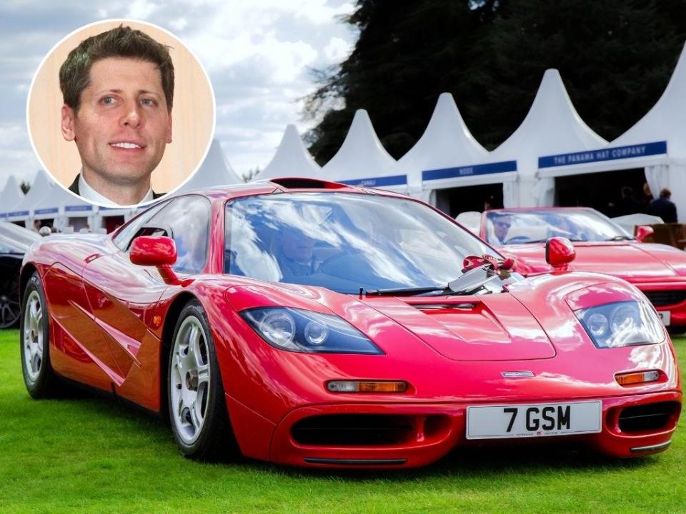 Sam Altman and McLaren F1