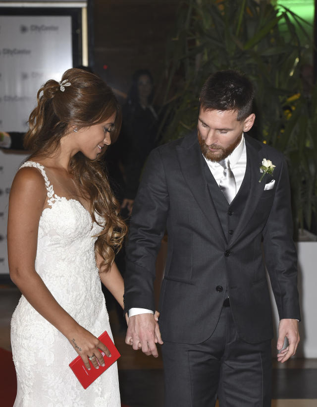 Lionel Messi Wears Giorgio Armani on Wedding Day