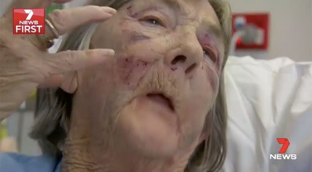 Elderly victim Mavis Dillon. Source: 7News