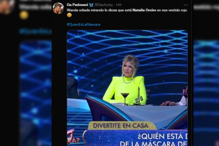 Wanda Nara no faltó en los memes (Captura Twitter)