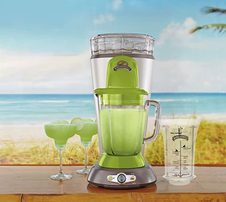 Gonzalez sang the praises of her <a href="https://www.amazon.com/Margaritaville-Bahamas-Frozen-Concoction-No-Brainer/dp/B00QZ5CV10?ref_=ast_sto_dp" target="_blank" rel="noopener noreferrer">Margaritaville Frozen Concoction Maker</a>, which sells for a little over $200. &ldquo;You put the ice in at the top, and it shreds the ice before it blends with the liquid, which gives it more of a slushy feel. It has a better texture and taste.&rdquo;<br /><br /><strong><a href="https://amzn.to/3xydOqj" target="_blank" rel="noopener noreferrer">Get the Margaritaville Frozen Concoction Maker starting at $235</a></strong>