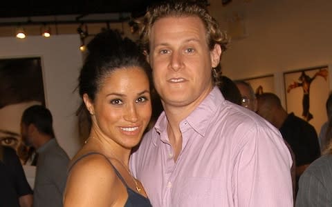 Meghan Markle and Trevor Engelson - Credit: Billy Farrell/Patrick McMullan/Getty