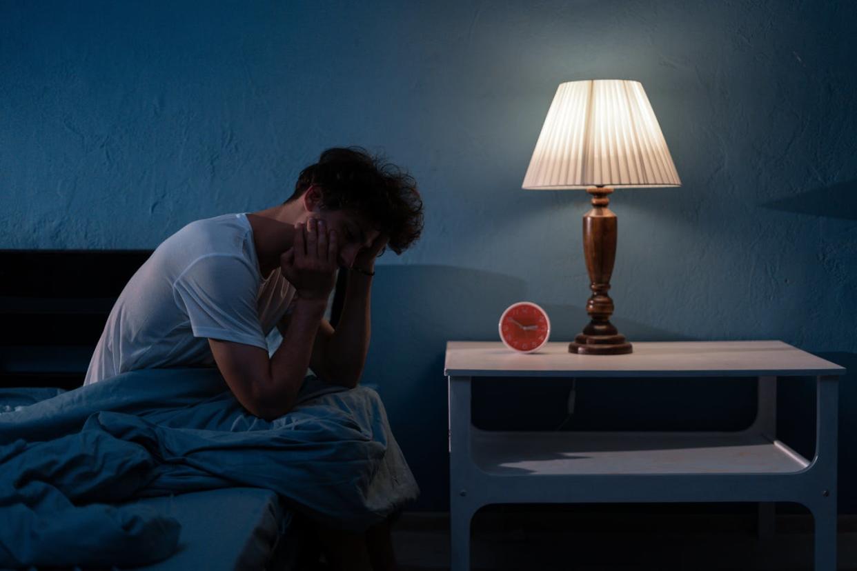 <a href="https://www.shutterstock.com/image-photo/sleepless-man-suffering-insomnia-sleep-apnea-2314875487" rel="nofollow noopener" target="_blank" data-ylk="slk:Lysenko Andrii/Shutterstock;elm:context_link;itc:0;sec:content-canvas" class="link ">Lysenko Andrii/Shutterstock</a>