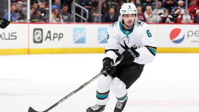 The San Jose Sharks sent Ryan Merkley to the Colorado Avalanche after the promising defenseman reportedly requested a trade earlier this month. (Getty Images)
