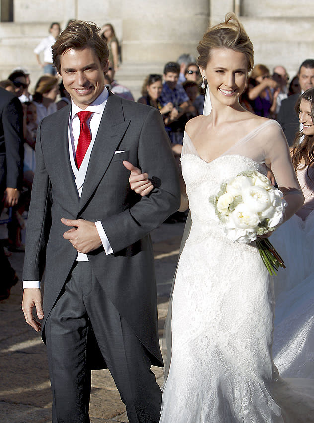 Carlos Baute y Astrid Klisans el dia de su boda