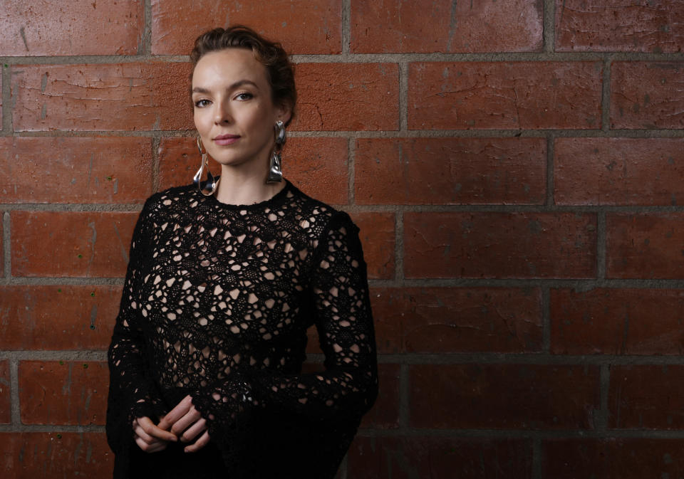 Jodie Comer, del elenco de "The Bikeriders", posa para un retrato el jueves 30 de mayo de 2024 en Los Ángeles. (Foto AP/Chris Pizzello)