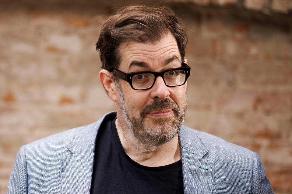 28 June 2022, Berlin: Richard Osman, English author, television presenter and producer, at a get-together for the launch of his book 