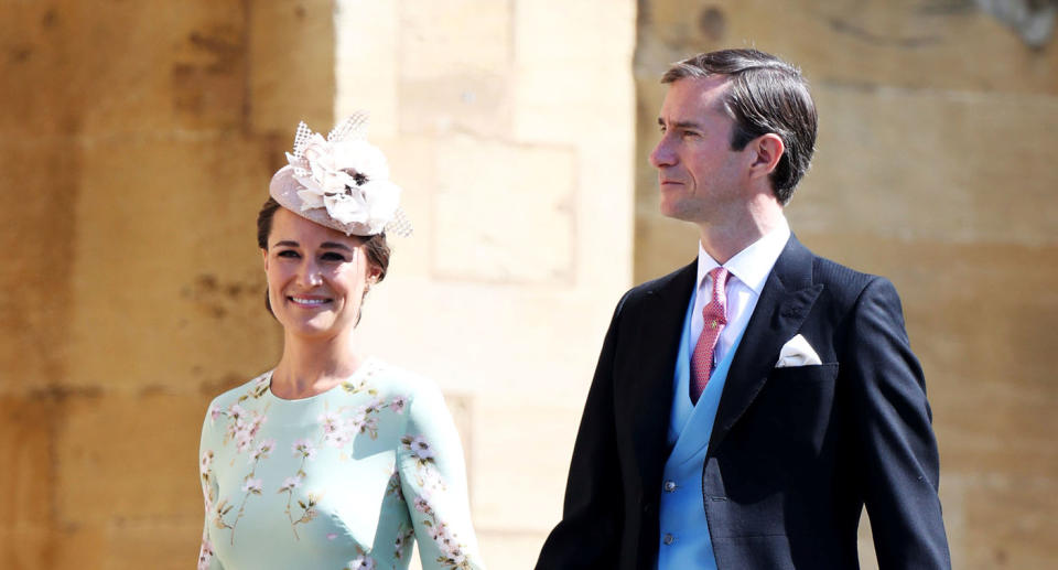 Pippa Middleton and James Matthews have made their way into the grounds of Windsor Castle. Source: Reuters