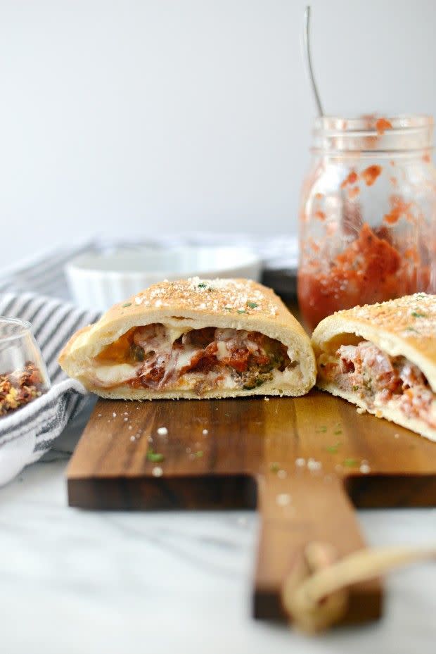 Italian Meatball Calzones