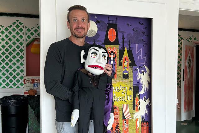 bob baker marionettes/instagram Jason Segel and his Dracula puppet from 'A Taste For Love'