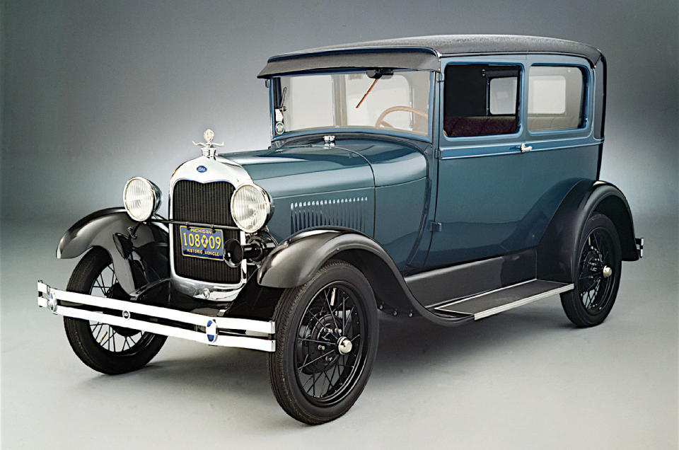 <p>The Model T was replaced - arguably far later than it should have been - by the second Ford known as Model A. Far more modern than the car it replaced, it survived for only <strong>four years</strong>.</p><p>This might sound unimpressive, but during that short period Ford built nearly<strong> 4.9 million </strong>examples, with a bewildering variety of body styles. The T might have hit the big numbers overall, but the A easily exceeded it in terms of annual production. Even by 21st-century standards, Ford built Model As at a phenomenal rate.</p>