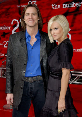 Jim Carrey and Jenny McCarthy at the Los Angeles premiere of New Line Cinema's The Number 23