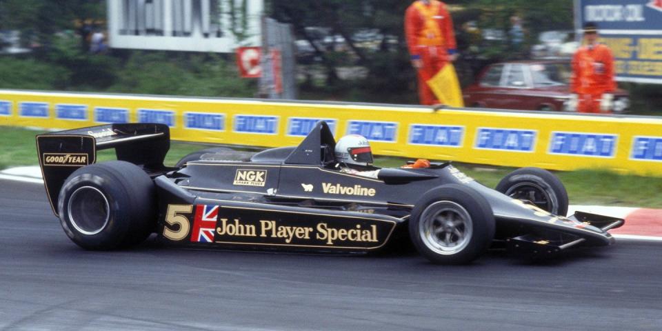 <p>It may sound crazy to racing fans now, but until the Lotus 78 came along, Formula One cars didn't take advantage of ground effects. Its successor the Lotus 79 took what the 78 started and advanced it even further, making it the first car to truly use ground effects. The change to the car's aerodynamics was drastic, but the result was a car that may as well have been unbeatable in 1978, allowing Lotus to take first place in the WCC that year.</p>