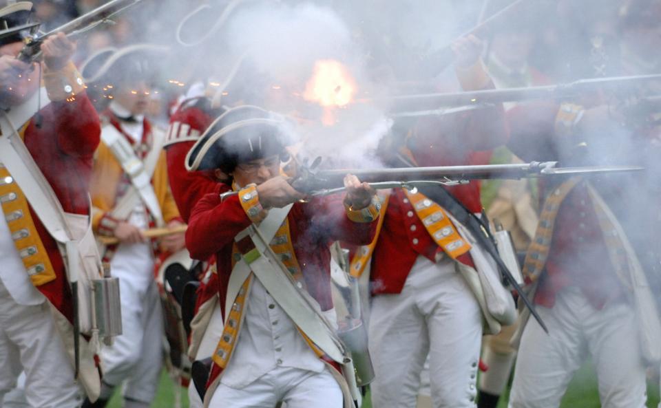 American Revolution reenactment in Lexington, Mass., in 2006.