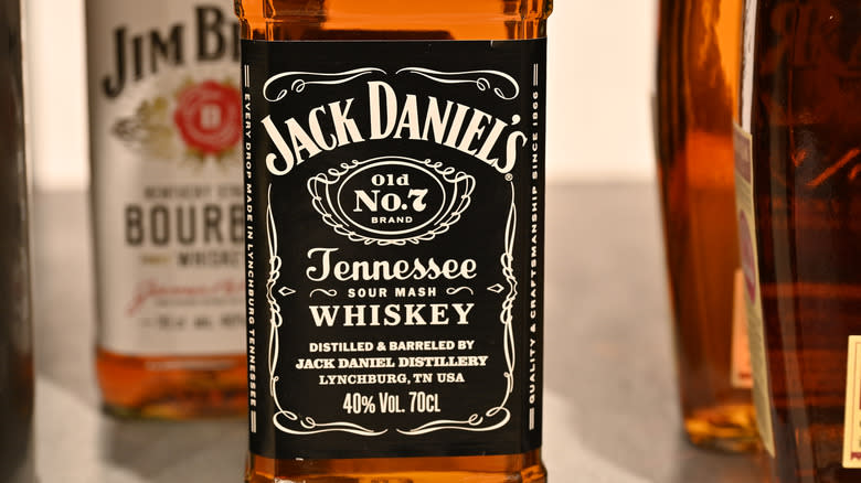 close up of Jack Daniel's label