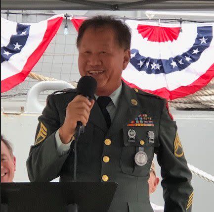 Young Chul Kim, Honorary Member of the Korean Association of North Florida, shared his story of Korean life before and after the war.