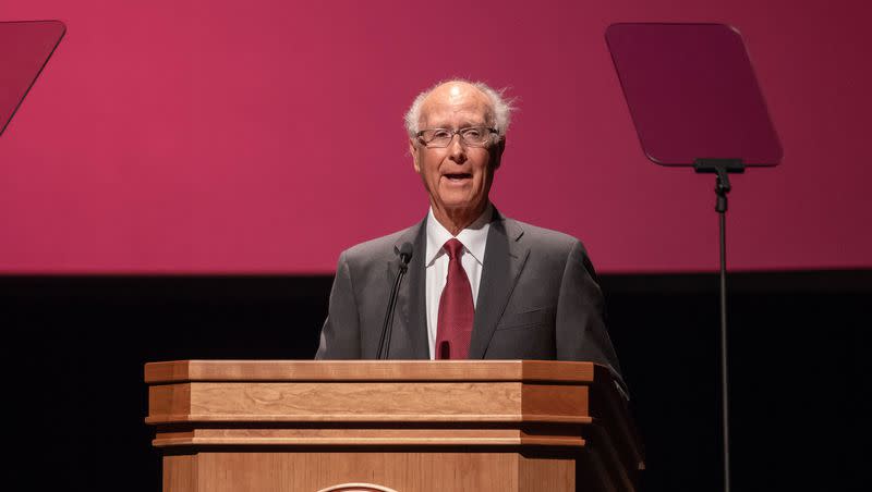 David Pierpont Gardner, the 10th president of the University of Utah and a national education leader, died Tuesday, Jan. 2, 2024, of a lingering, undisclosed illness. He was 90 years old.