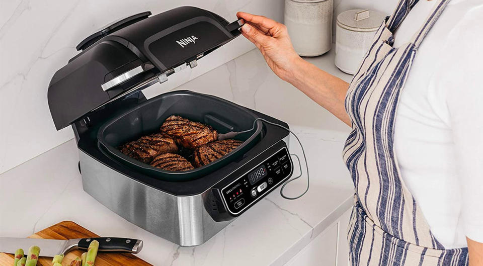 This smokeless indoor grill, air fryer and dehydrator is 41 percent off, today only. (Photo: HSN)