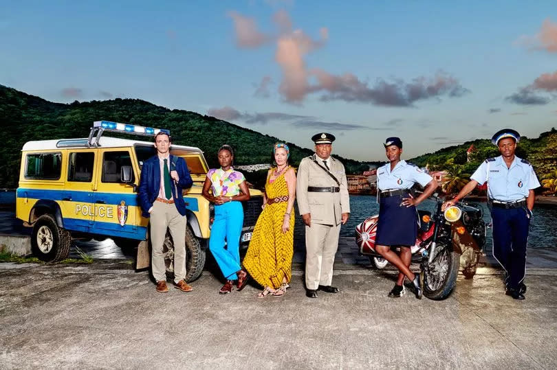 The cast of Death in Paradise -Credit:BBC