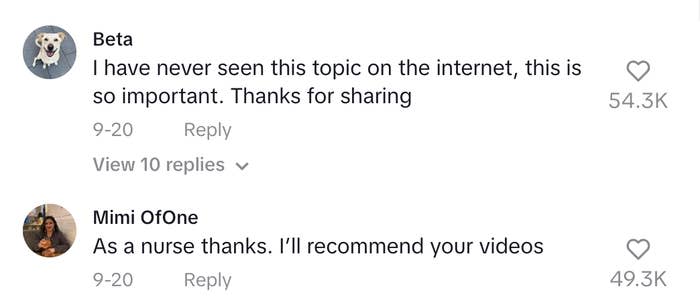 Beta comments on the topic's importance, thanking for sharing. Mimi OfOne, a nurse, appreciates and will recommend the videos