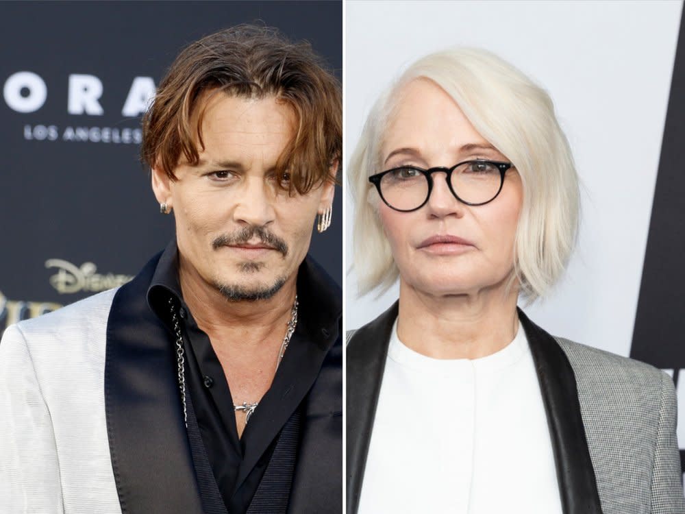 Johnny Depp und Ellen Barkin hatten in den 1990er Jahren eine kurze Affäre. (Bild: Tinseltown/Shutterstock.com / 2018 lev radin/Shutterstock.com)