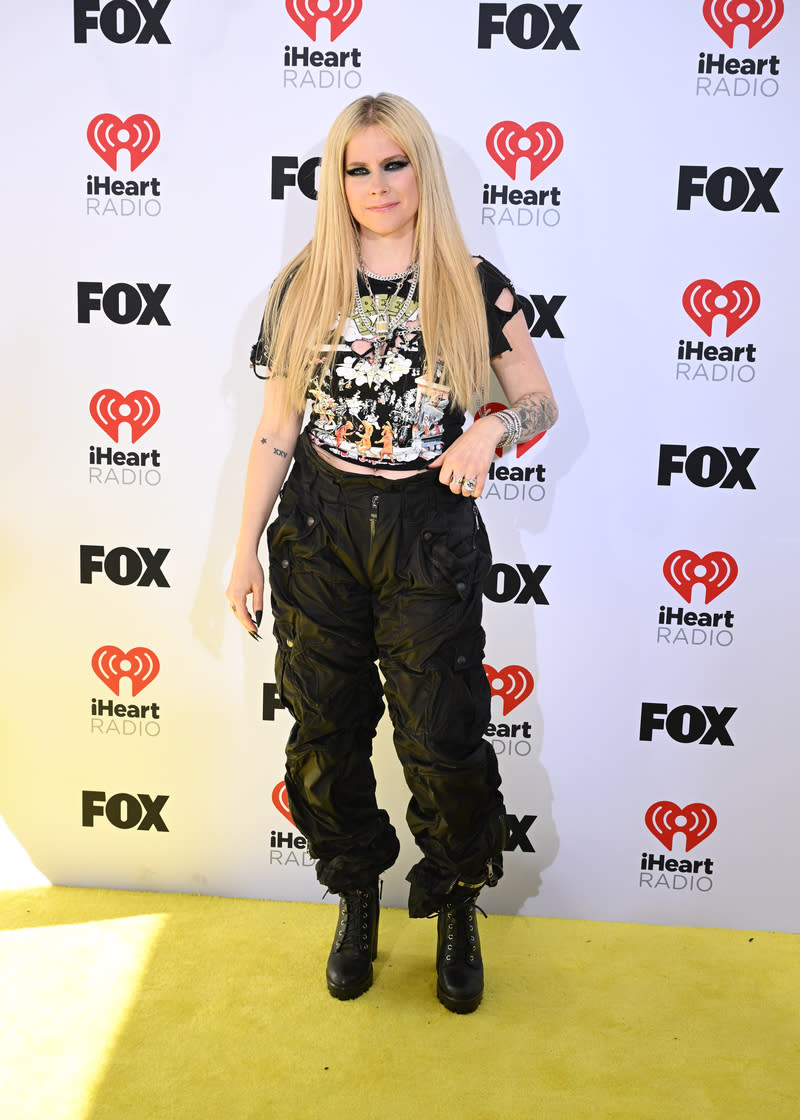 Avril Lavigne at the 2024 iHeartRadio Music Awards held at the Dolby Theatre on April 1, 2024 in Los Angeles, California.