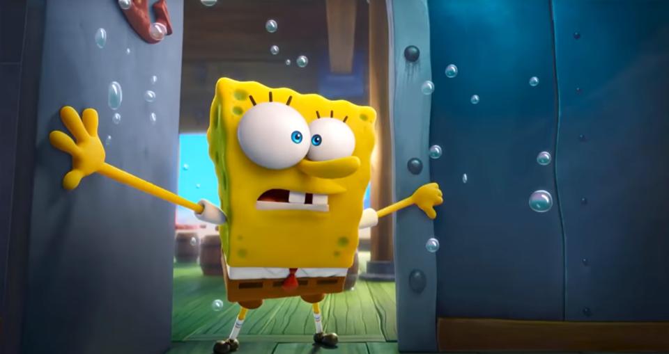 SpongeBob Squarepants in his latest big-screen feature, 'Sponge on the Run' (Photo: Paramount Pictures / Courtesy Everett Collection)